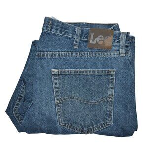 LEE Men's Dark Wash Denim Jeans Size 40x32 Vintage